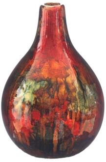 Ideas 4 Seasons Dazzle vaas Ø12xH18cm ruby rood