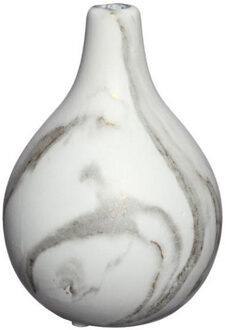 Ideas 4 Seasons Idea4Seasons Bloemenvaas Dazzle - marmer look - keramiek - D12 cm x H18 cm - vaas