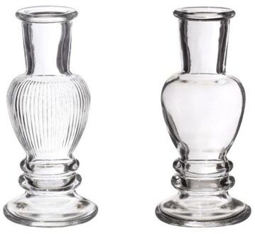 Ideas 4 Seasons kaarsen vaas Venetie 11.3x5cm helder