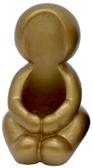 Ideas 4 Seasons Kaarsenhouder hug goud 6x5x8cm