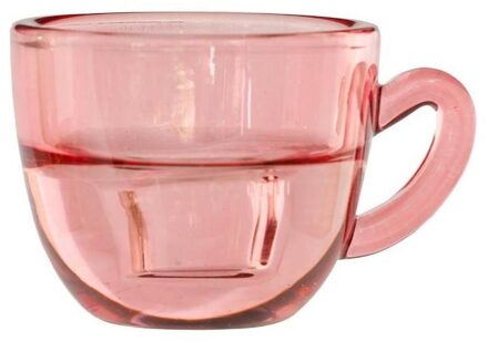 Ideas 4 Seasons Kaarsenhouder Koffie roze Ø8xH5cm
