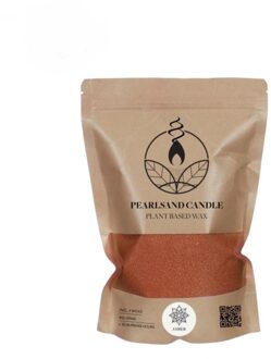 Ideas 4 Seasons Kaarsenzand met geur Amber 400 gram oranje