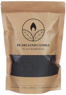 Ideas 4 Seasons Kaarsenzand Pearlsand candle 400gr zwart