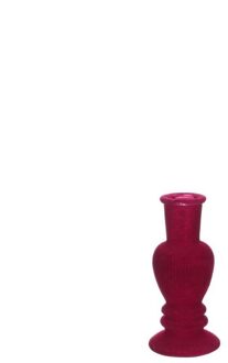 Ideas 4 Seasons Kandelaar/Vaas Venice velvet kers Ø5cm rood