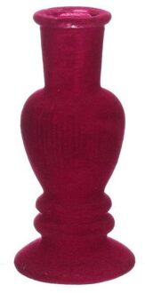 Ideas 4 Seasons Kandelaar/Vaas Venice velvet kers Ø6cm rood