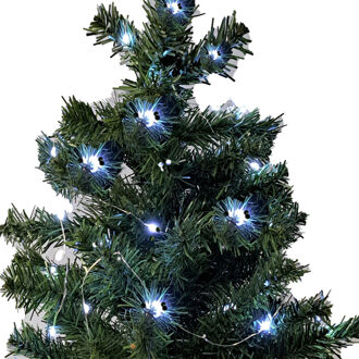 Ideas 4 Seasons Lichtslinger/lichtsnoer LED verlichting - 3x - 2 meter/20 lampjes - helder wit - fairy lights