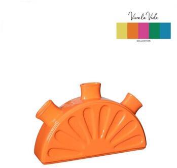 Ideas 4 Seasons Limon vaas 18,5x5h11,5cm orange oranje