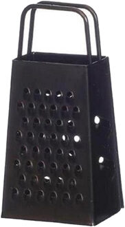 Ideas 4 Seasons Mini keukenrasp voor nootmuskaat - zwart - kleine rasp - keuken benodigdheden