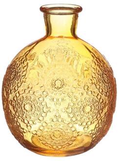 Ideas 4 Seasons Vaas Bologna oker Ø9,5xH12cm oranje
