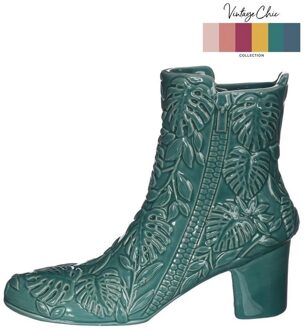 Ideas 4 Seasons Vaas Bootie petrol Ø7x22x19cm blauw