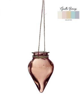 Ideas 4 Seasons Vaas Breeze hangend Ø6xH31cm amber bruin