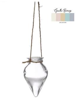 Ideas 4 Seasons Vaas Breeze hangend Ø6xH31cm helder transparant
