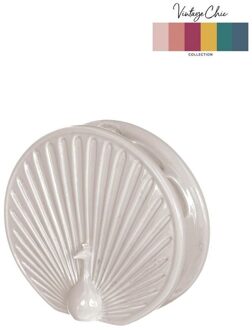 Ideas 4 Seasons Vaas Peacock crème Ø6,5 L15xH13,6cm