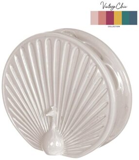 Ideas 4 Seasons Vaas Peacock crème Ø7 L19,7xH18cm