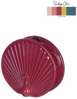 Ideas 4 Seasons Vaas Peacock kers Ø6,5x15x13,6cm roze