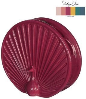 Ideas 4 Seasons Vaas Peacock kers Ø7x19,7x18cm roze