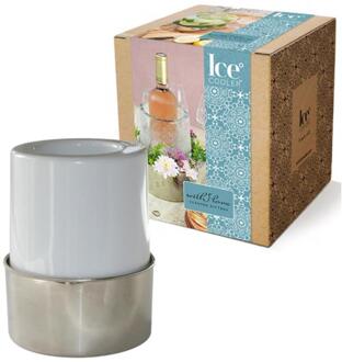 Ideas 4 Seasons With love giftbox ijskoeler Ø16xH18cm zilver