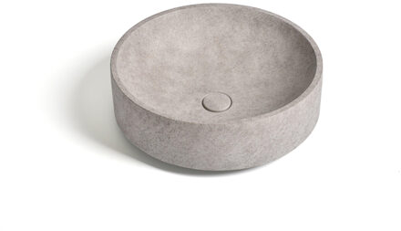 Ideavit Deco Waskom 45.5x45.5x14.5cm Beton Rond Light Grey 290304-D1 Light Grey gemêleerd