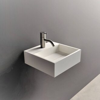 Ideavit Fontein Ideavit Solidcube 30x30x10 cm Solid Surface Mat Wit Ideavit