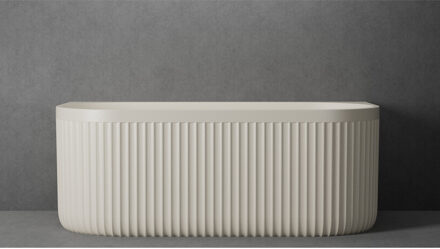 Ideavit Ligbad Half Vrijstaand Ideavit Archtec Rock 170x80x63 cm Cream