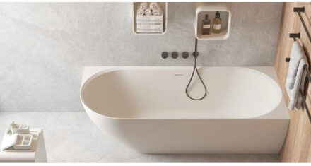 Ideavit Ligbad Ideavit SolidNova-CR 180x80x56 cm Rechts Mat Wit