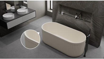 Ideavit Ligbad Vrijstaand Ideavit Archtec Rock 170x75x60 cm Cream