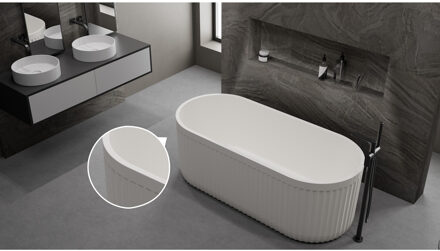 Ideavit Ligbad Vrijstaand Ideavit Archtec Rock 170x75x60 cm Wit