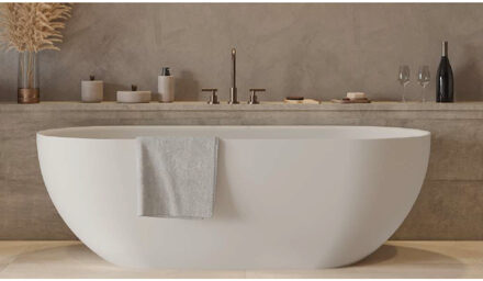 Ideavit Ligbad Vrijstaand Ideavit Solidera 170x80x55 cm Solid Surface Mat Wit Ideavit