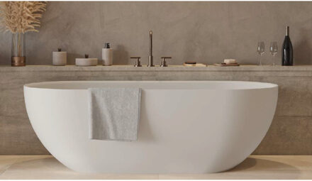 Ideavit Ligbad Vrijstaand Ideavit Solidera 170x80x55 cm Solid Surface Mat Wit