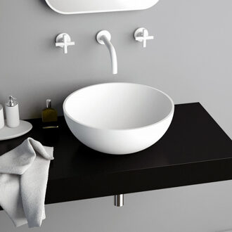 Ideavit Opbouw Waskom Ideavit Solidthin 32x32x12.5 cm Solid Surface Mat Wit Ideavit