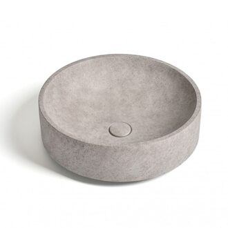 Ideavit Waskom Ideavit Idea.Deco 45.5x45.5x14.5 cm Rond Beton Grijs/Bruin Ideavit