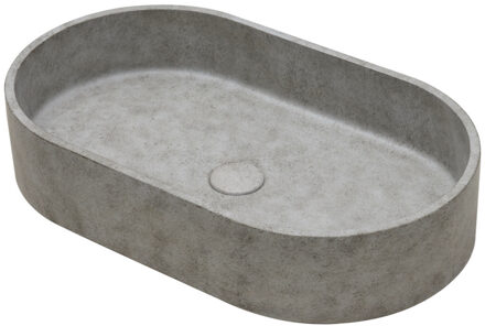 Ideavit Waskom Ideavit Idea.Form 60x35x12 cm Ovaal Beton Licht Grijs