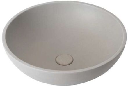 Ideavit Waskom Ideavit Idea.Gem 36x36x14.5 cm Rond Beton Grijs Ideavit