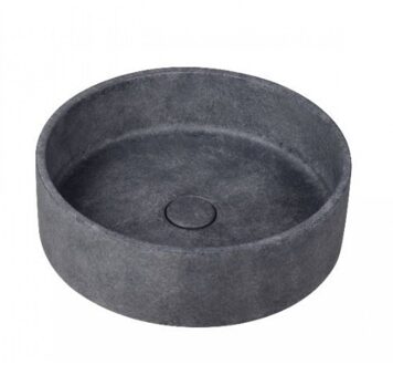 Ideavit Waskom Ideavit Idea.Ora 39x39x12 cm Rond Beton Donker Grijs Ideavit