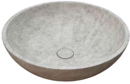 Ideavit Waskom Ideavit Idea.Rex 44x44x14.5 cm Rond Beton Grijs/Bruin