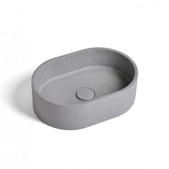 Ideavit Waskom Ideavit Idea.Rock 40x28x12 cm Ovaal Beton Grijs