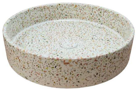 Ideavit Waskom Ideavit Idea.Smart 42.5x42.5x10 cm Rond Terrazzo Wit Ideavit