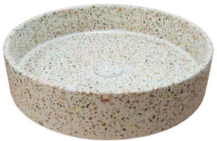 Ideavit Waskom Ideavit Idea.Smart 42.5x42.5x10 cm Rond Terrazzo Wit Ideavit