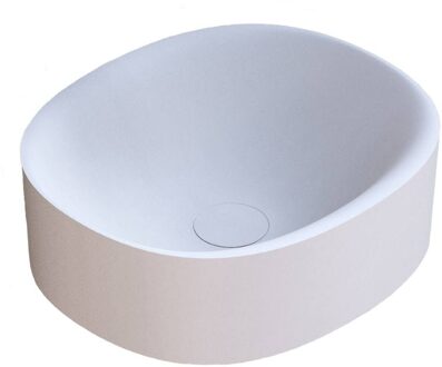 Ideavit Wastafel Ideavit Colidcliff-40 Opbouw 40x35x12.5 cm Solid Surface Mat Wit Ideavit