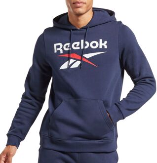 Identity Fleece Hoodie Heren blauw - wit - rood - L