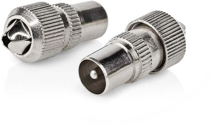 Iec Connector - Iec Mannelijk - Zilver