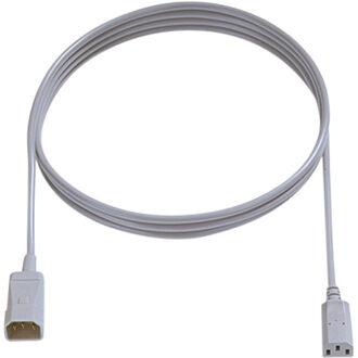 IEC-kabel C14 (stekker) - C13 (plug), 2 meter