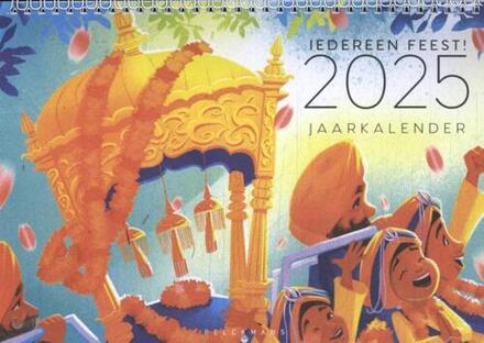 Iedereen feest 2025 - Jaarkalender -   (ISBN: 9789463833745)
