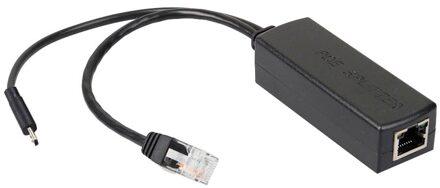 IEEE 802.3af Micro USB Actieve PoE Splitter Power over Ethernet 48V naar 5V 2.4A voor tablet Dropcam of raspberry Pi wit