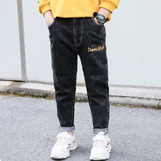 Ienens Kids Jeans Jongens Denim Broek Mode Jeans Jonge Jongen Casual Broek Elastische Taille Broek 5-13Y Kind Voorjaar Jeans 6T