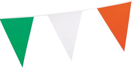 Ierland Sint Patricksday vlaggenlijn - vlaggetjes - 6.5 meter - kunststof - versiering