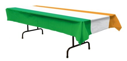 Ierland tafelkleed - groen/wit/oranje - 137 x 275 cm - Ierse vlag thema