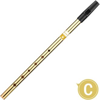 Ierse Fluitje Fluit Sleutel Van C 6 Gaten Fluit Wind Muziekinstrumenten Voor Beginners Tussenproducten Experts goud C Key