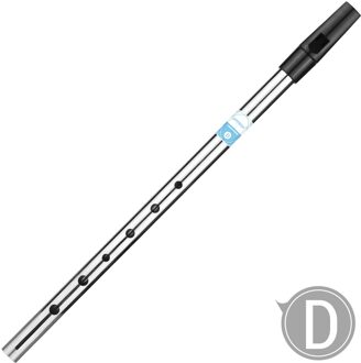 Ierse Fluitje Fluit Sleutel Van C 6 Gaten Fluit Wind Muziekinstrumenten Voor Beginners Tussenproducten Experts zilver D Key