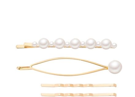 Ifmia 3 Stks/set Pearl Metal Haar Clip Haarband Kam Pin Barrette Haarspeld Hoofdtooi Accessoires Beauty Styling Gereedschap IF1100001-1